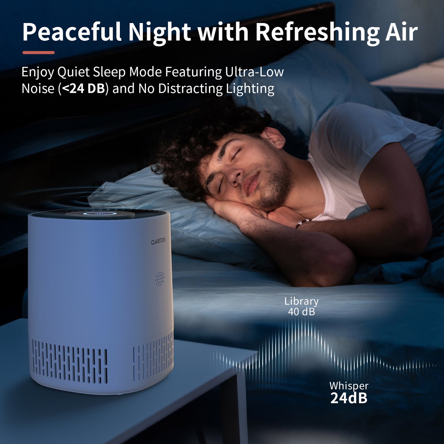 Clarston Air Purifiers for Home Bedroom Up to 650 Ft²