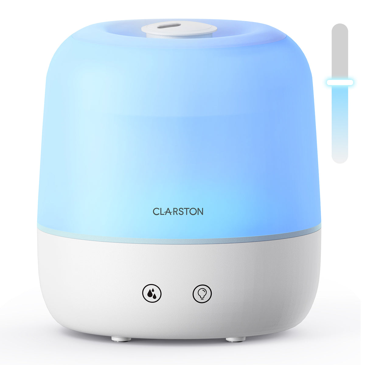 Clarston 2L Top Fill Humidifiers for Bedroom, Brightness Control