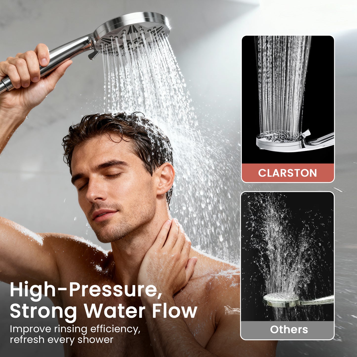 Clarston Filtered Shower Head with Handheld